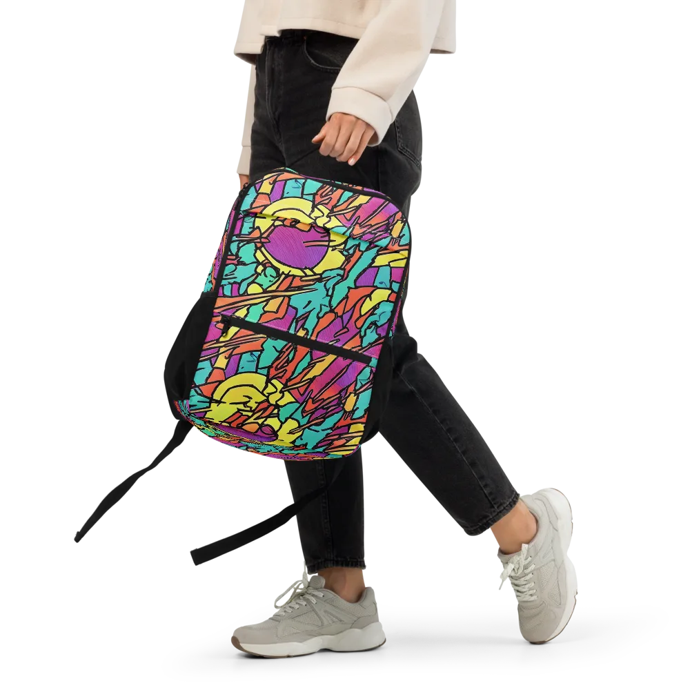 Kaleidoscope Crash on Utility Backpack — Front
