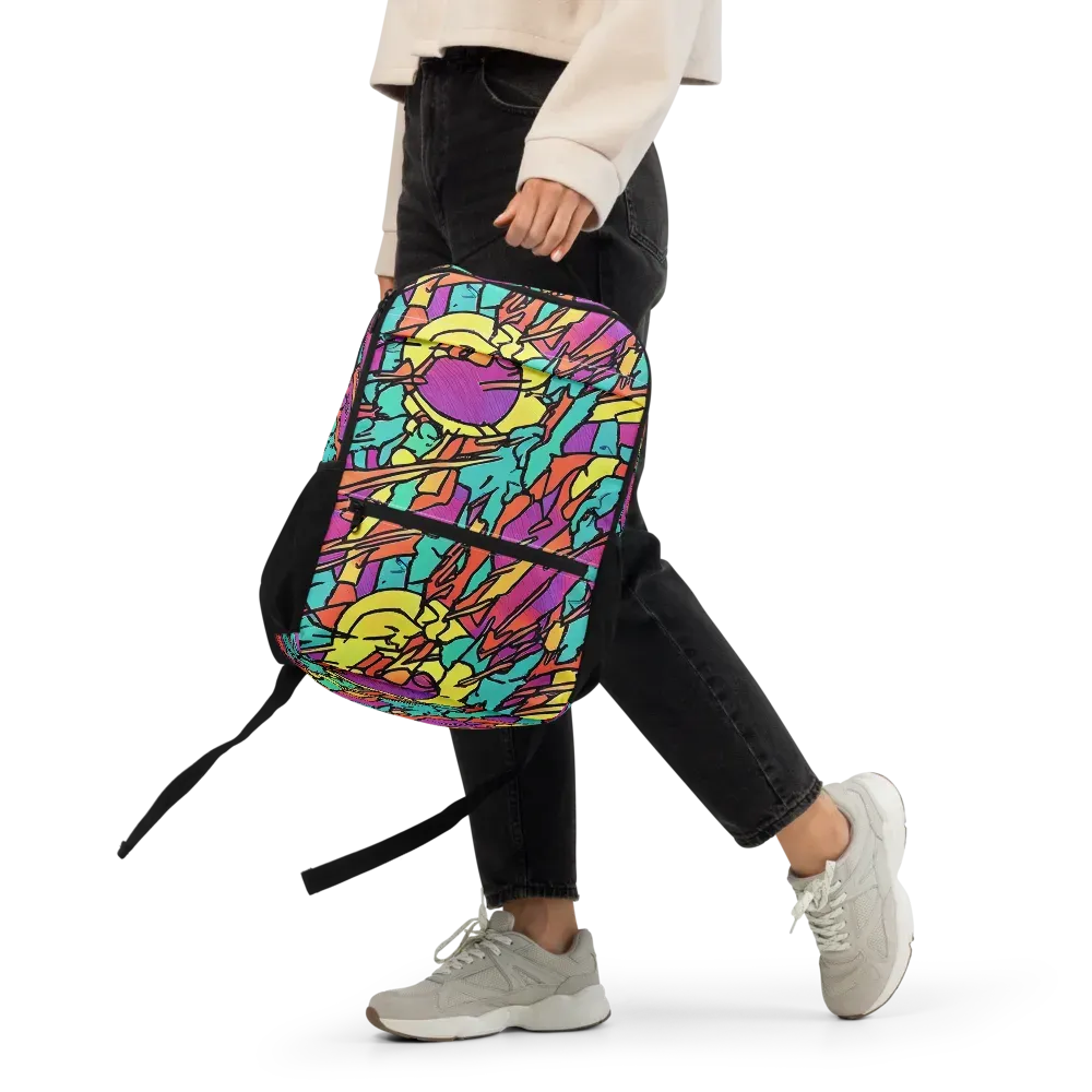 Kaleidoscope Crash on Utility Backpack — Front