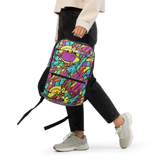 Kaleidoscope Crash on a Utility Backpack