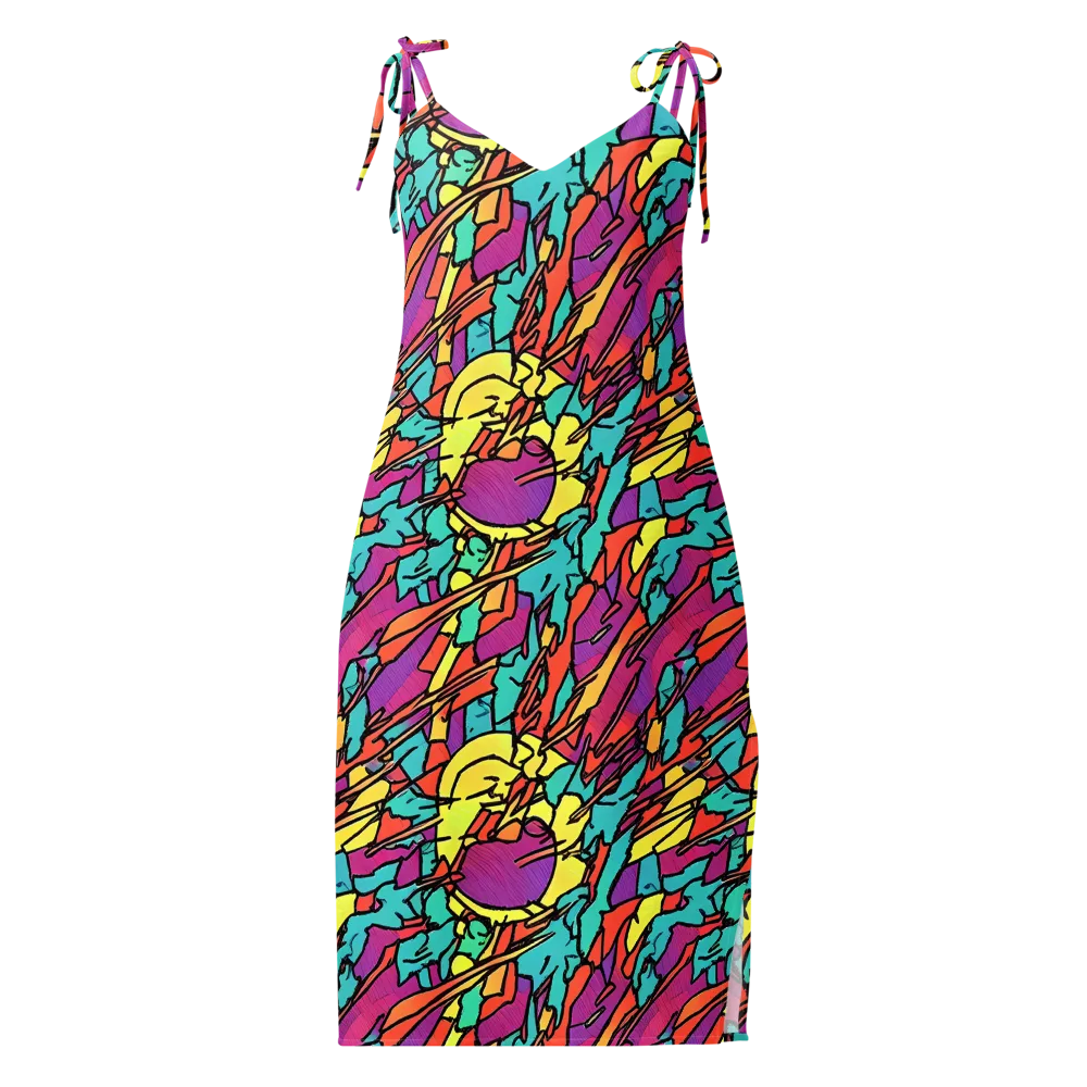 Kaleidoscope Crash on Slip Dress — Front