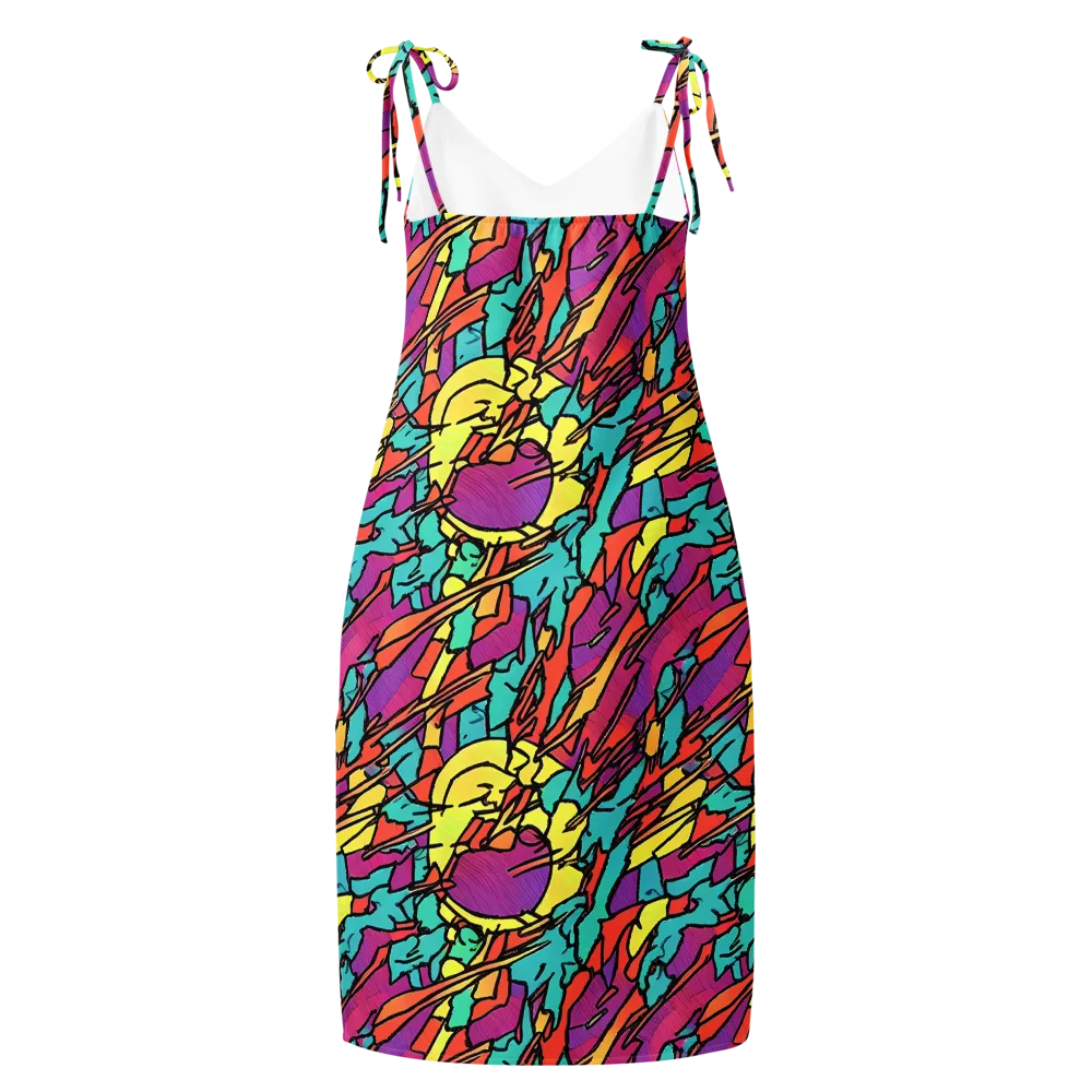 Kaleidoscope Crash on Slip Dress — Back