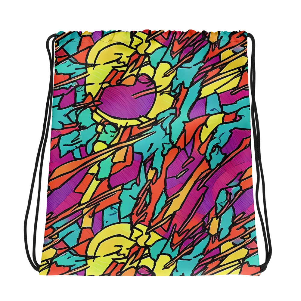 Kaleidoscope Crash on Drawstring Bag — Photo
