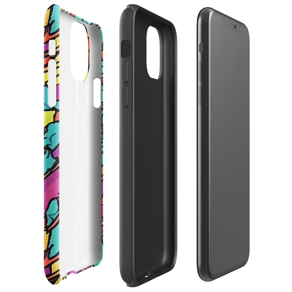 Kaleidoscope Crash on Tough Case for iPhone® — Right