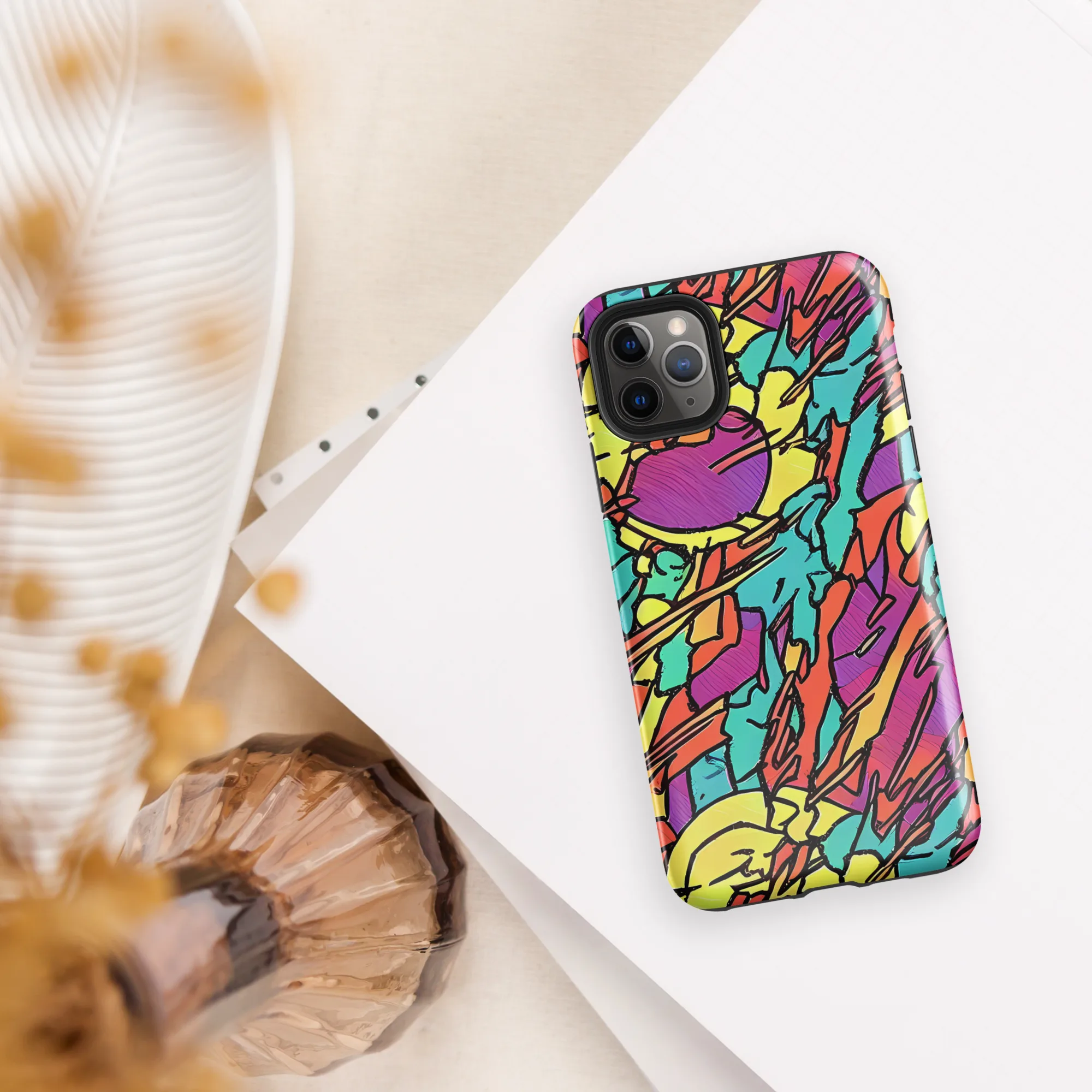 Kaleidoscope Crash on Tough Case for iPhone® — Front