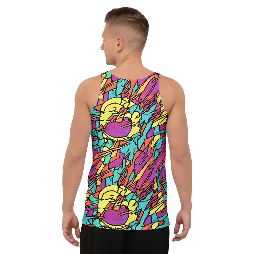 Kaleidoscope Crash on Men's Tank Top — Back