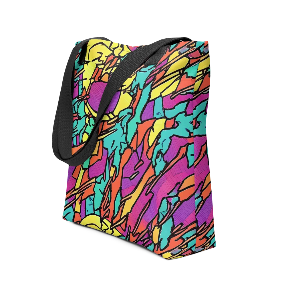 Kaleidoscope Crash on Tote Bag — Front