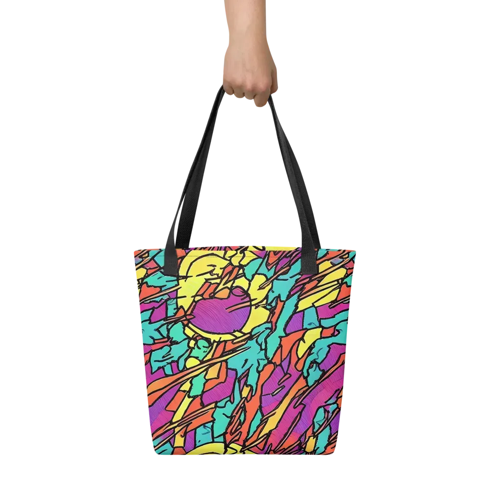 Kaleidoscope Crash on Tote Bag — Front