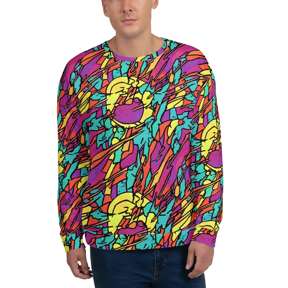 Kaleidoscope Crash on Sweatshirt — Front