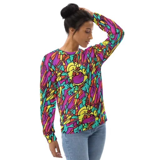 Kaleidoscope Crash on a Sweatshirt