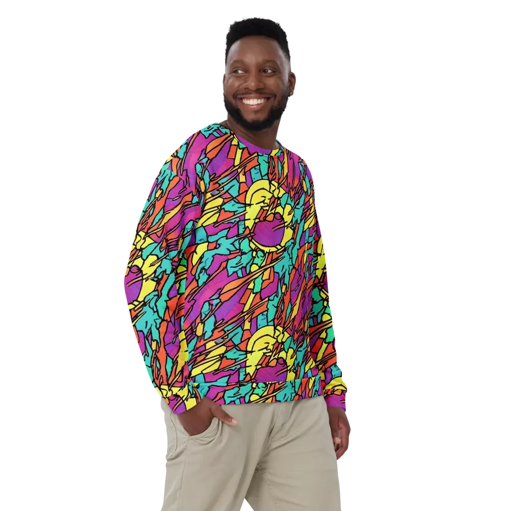 Kaleidoscope Crash on Sweatshirt — Front