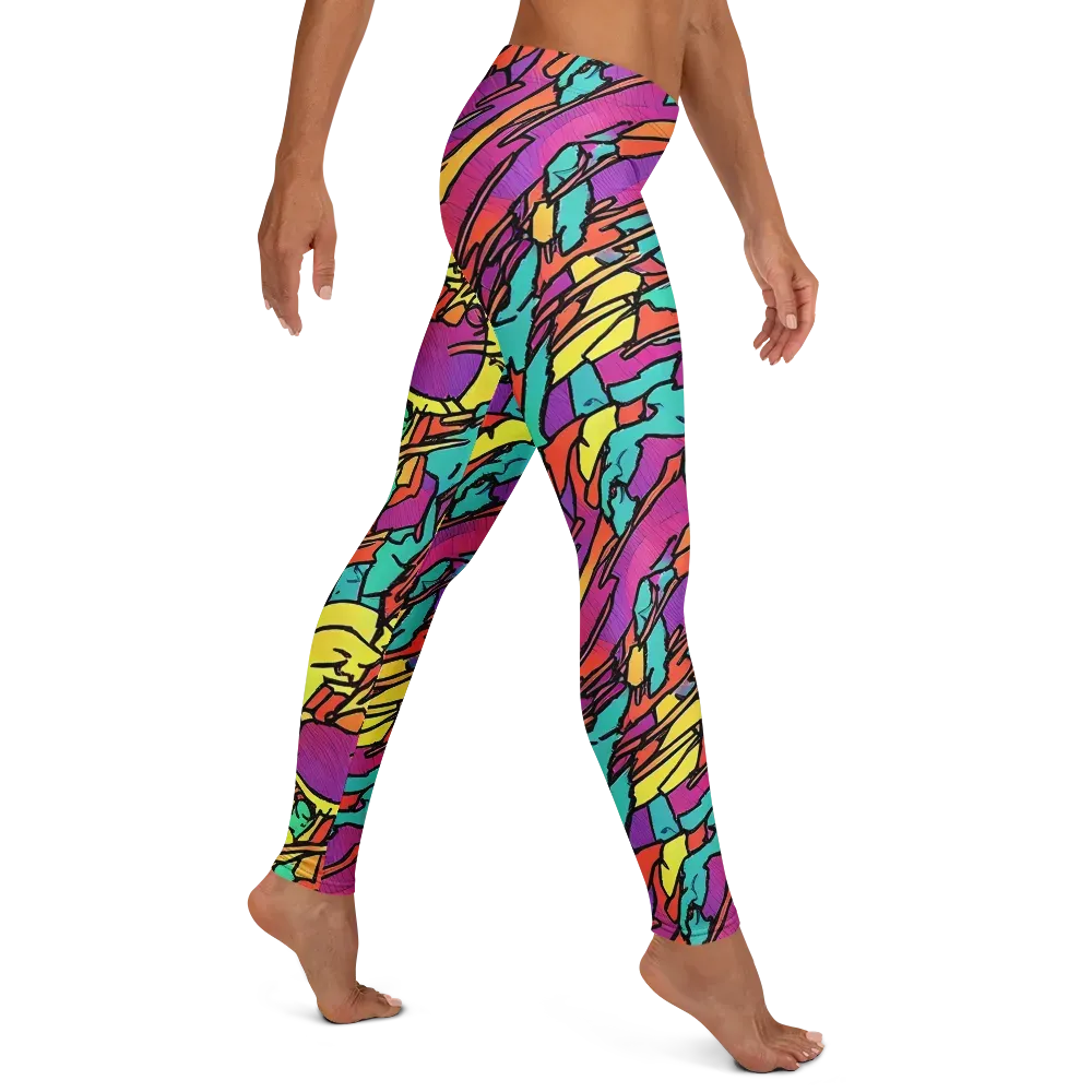 Kaleidoscope Crash on Leggings — Right