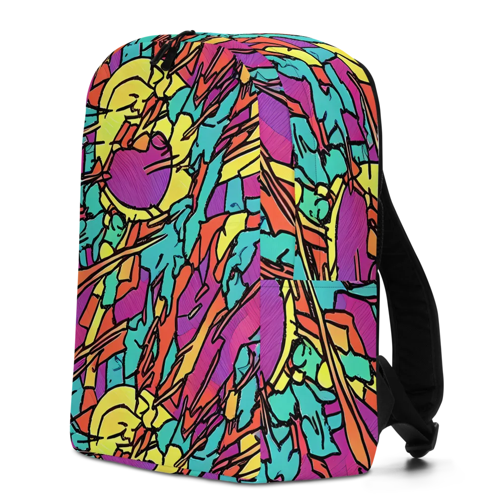 Kaleidoscope Crash on Minimalist Backpack — Left