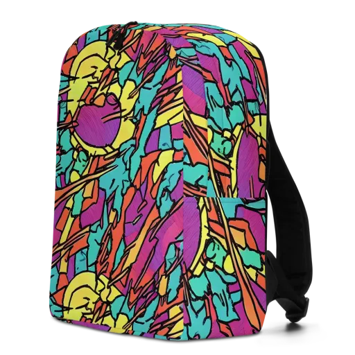 Kaleidoscope Crash on a Minimalist Backpack