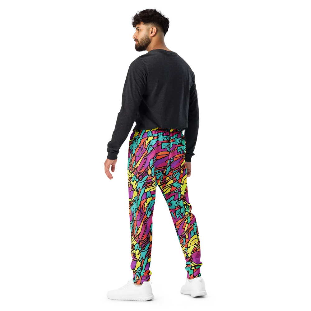 Kaleidoscope Crash on Men's Joggers — Back