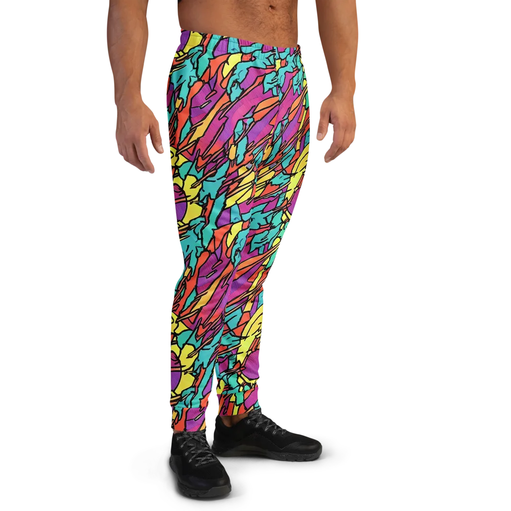 Kaleidoscope Crash on Men's Joggers — Right