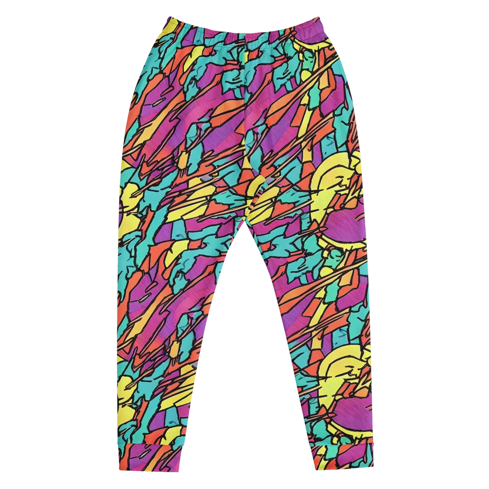 Kaleidoscope Crash on Men's Joggers — Front