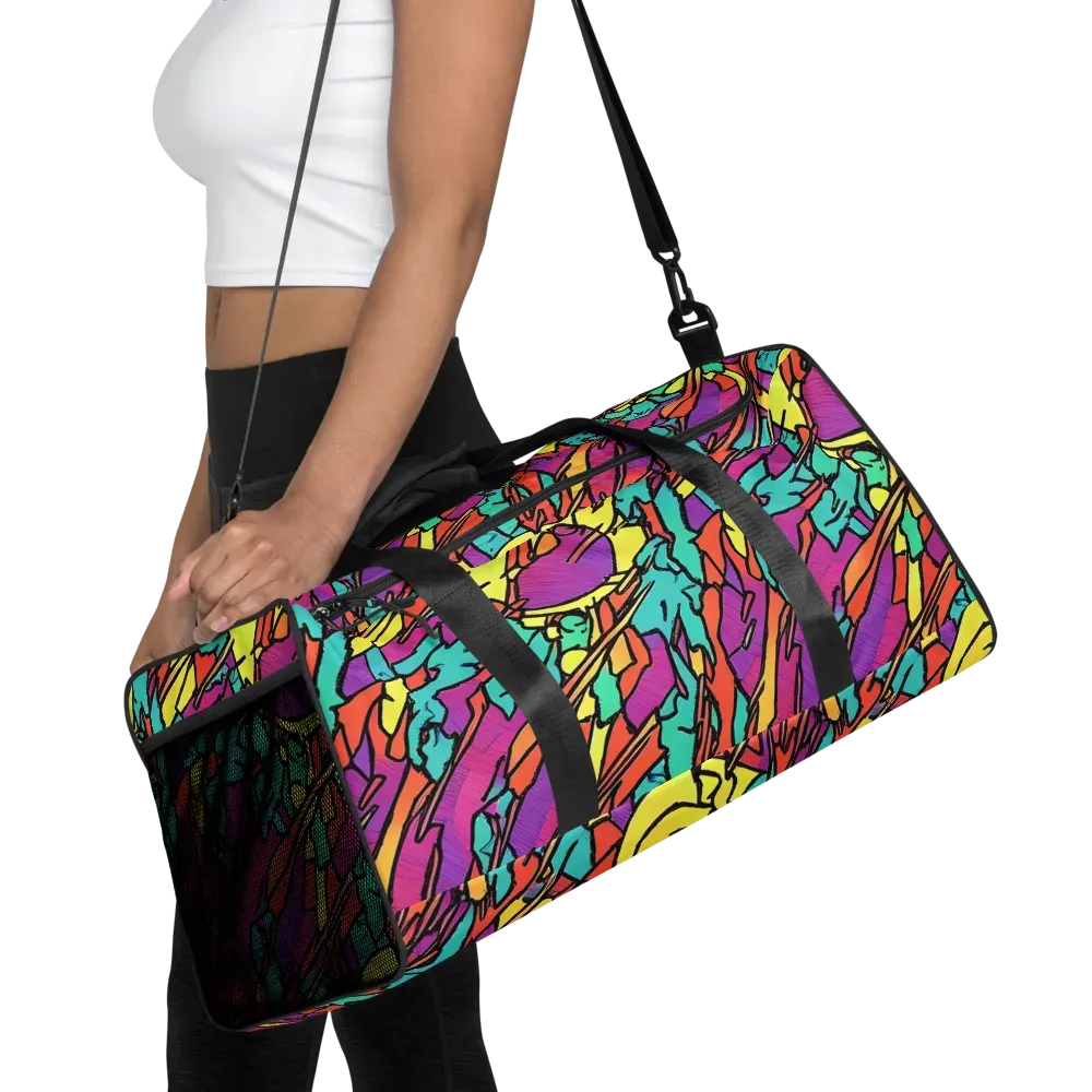 Kaleidoscope Crash on Duffle Bag — Front