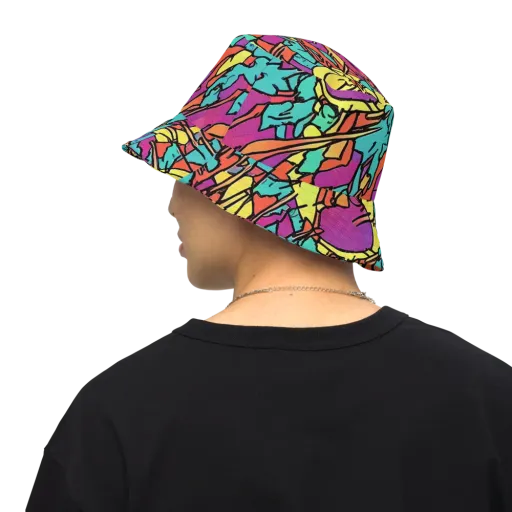 Kaleidoscope Crash on a Reversible Bucket Hat