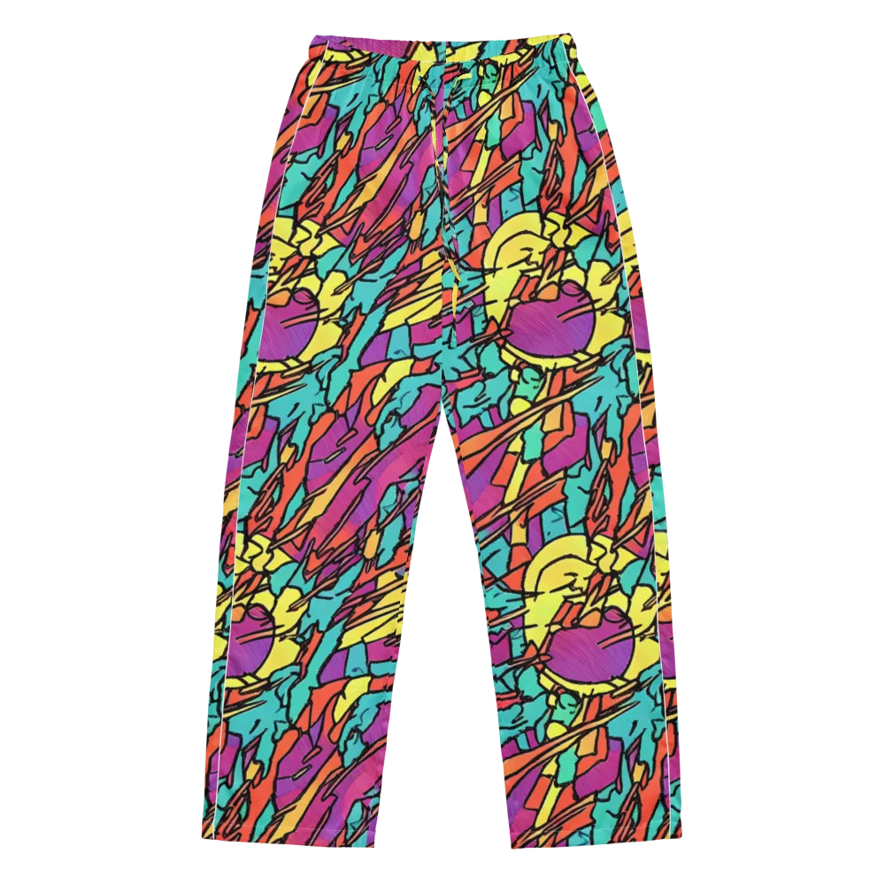 Kaleidoscope Crash on Women's Pajama Pants — Front