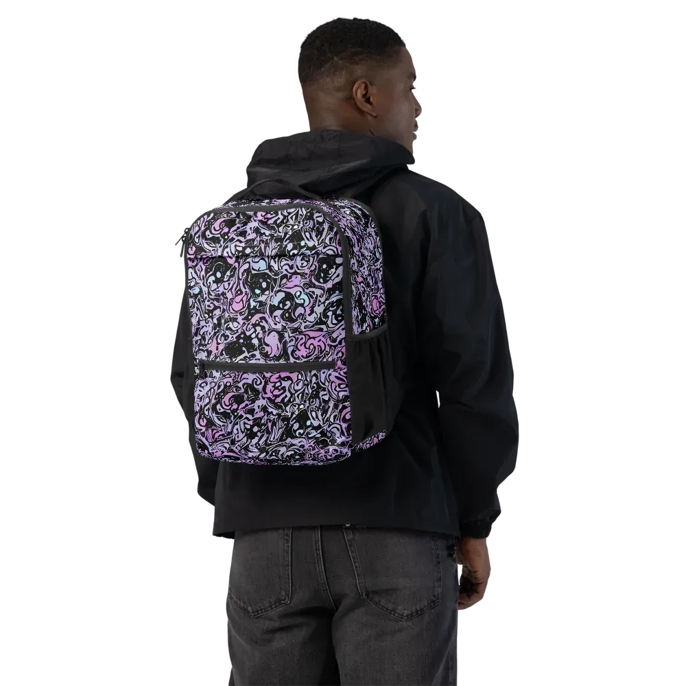 Ultraviolet Riddle on Utility Backpack — Back