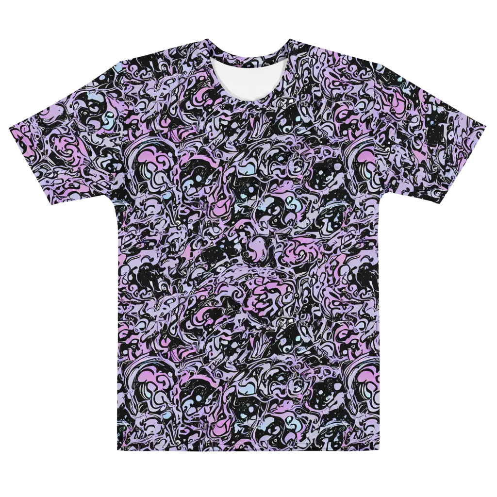 Ultraviolet Riddle on Men's Cotton Crew Neck T-Shirt — Front