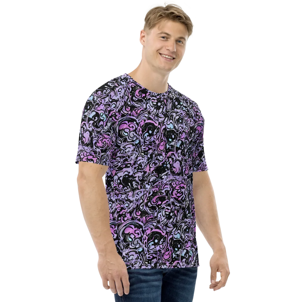 Ultraviolet Riddle on Men's Crew Neck T-Shirt — Right
