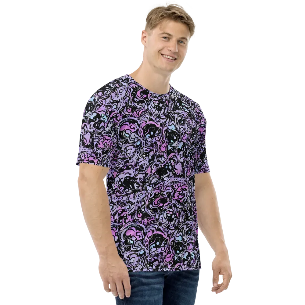 Ultraviolet Riddle on Men's Crew Neck T-Shirt — Right