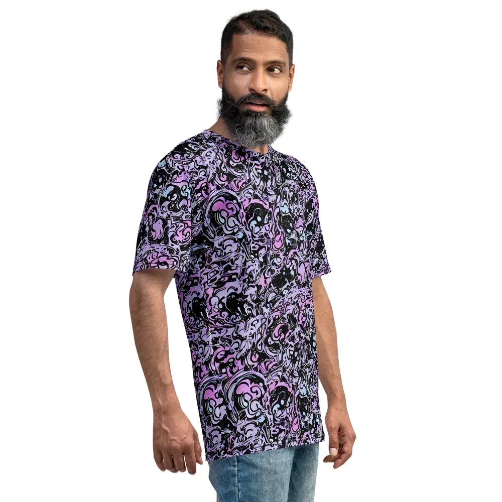 Ultraviolet Riddle on Men's Crew Neck T-Shirt — Right