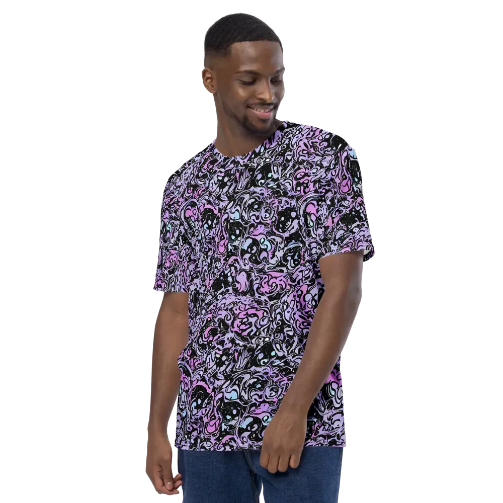 Ultraviolet Riddle on Men's Crew Neck T-Shirt — Left