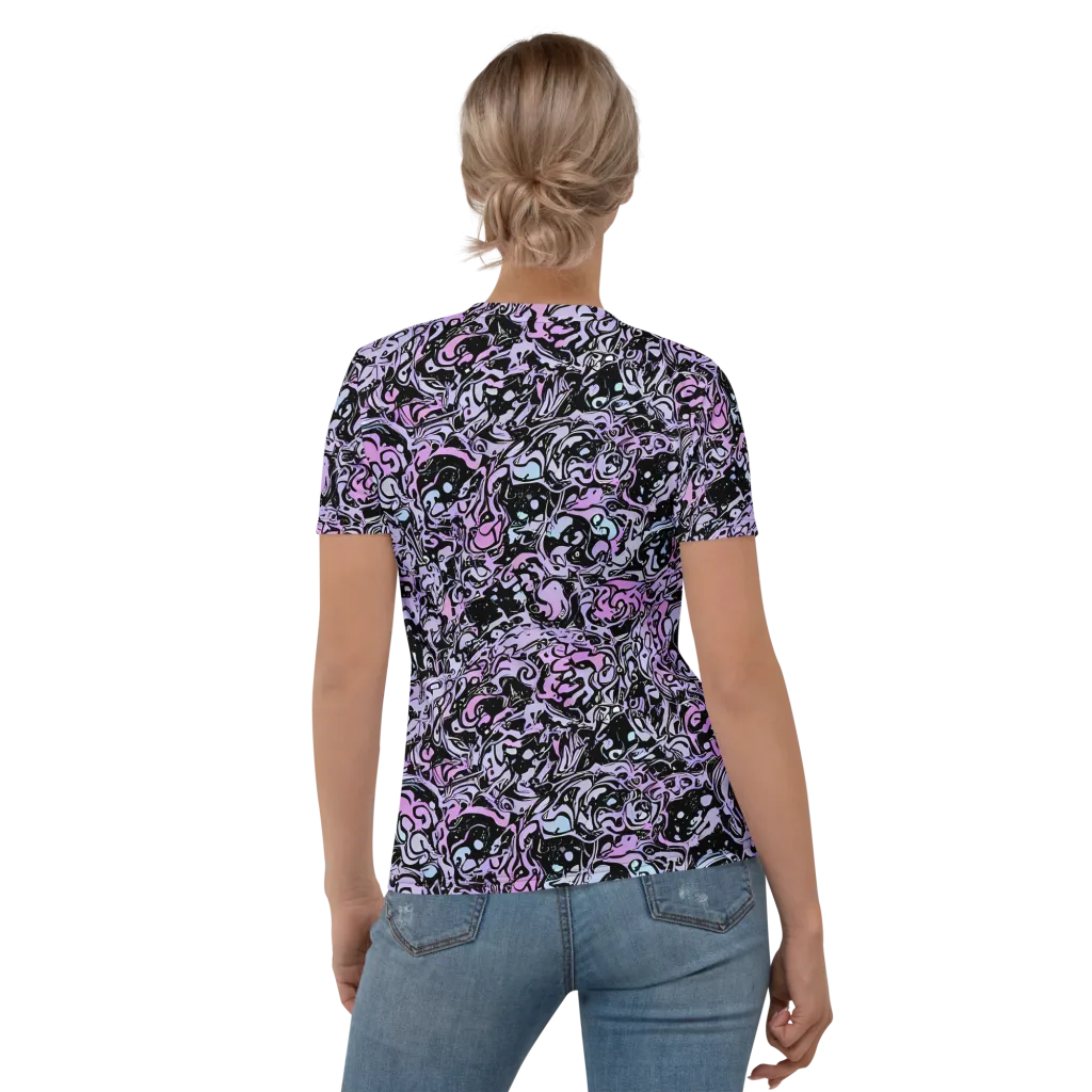 Ultraviolet Riddle on Women's Crew Neck T-Shirt — Back
