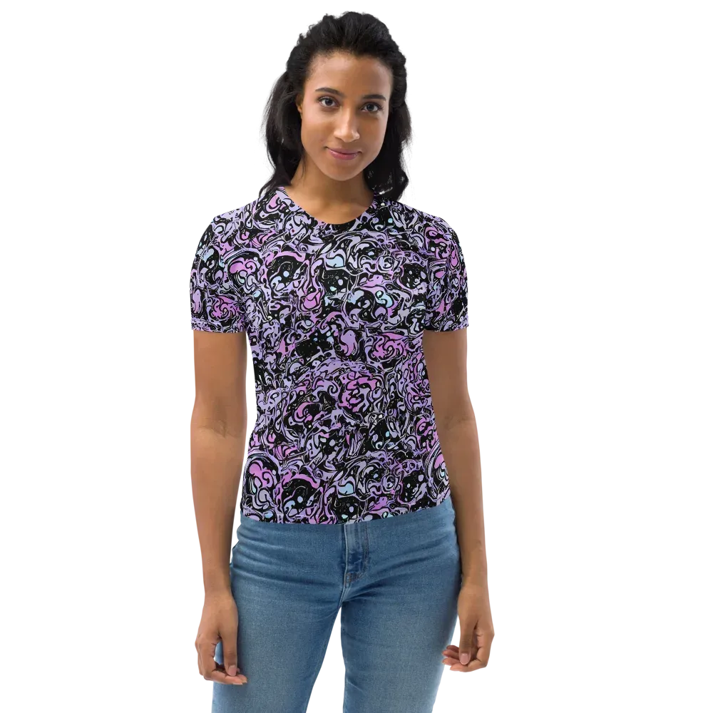 Ultraviolet Riddle on Women's Crew Neck T-Shirt — Front