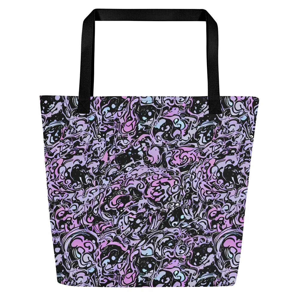 Ultraviolet Riddle on Large Tote Bag W/ Pocket — Front