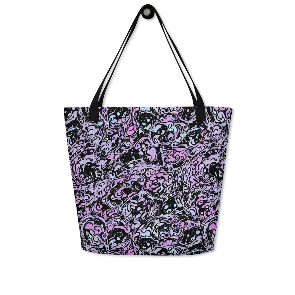 Ultraviolet Riddle on Large Tote Bag W/ Pocket — Front