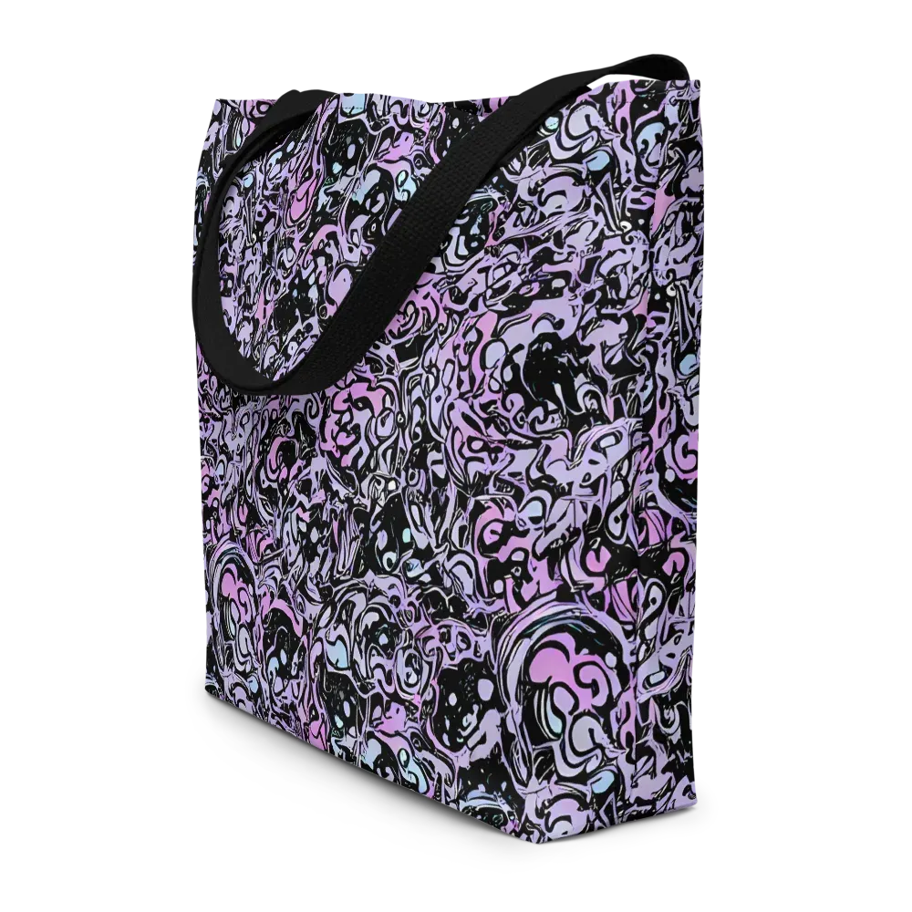 Ultraviolet Riddle on Large Tote Bag W/ Pocket — Front