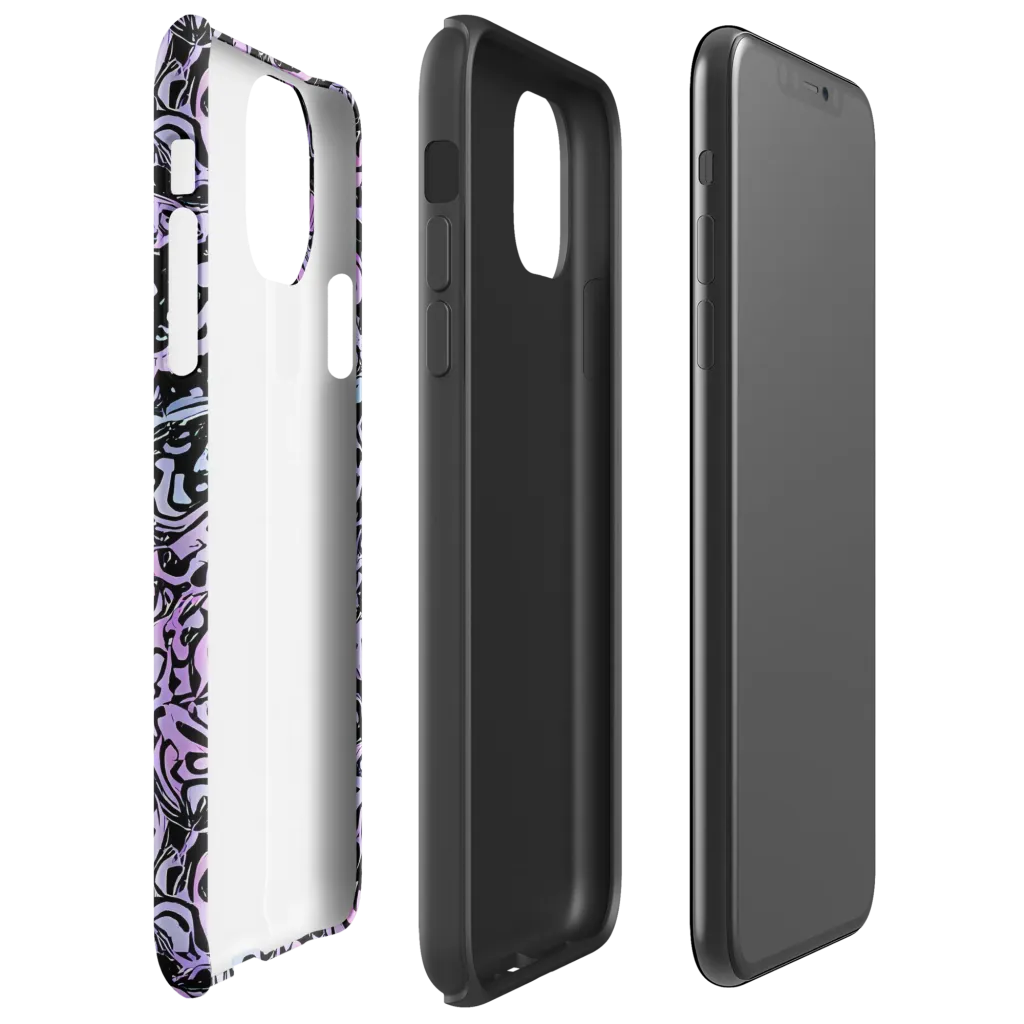 Ultraviolet Riddle on Tough Case for iPhone® — Right