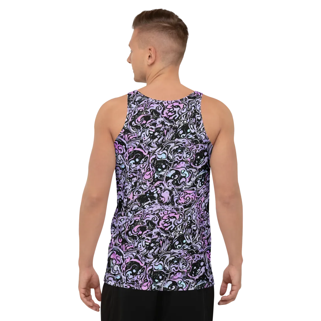 Ultraviolet Riddle on Men's Tank Top — Back