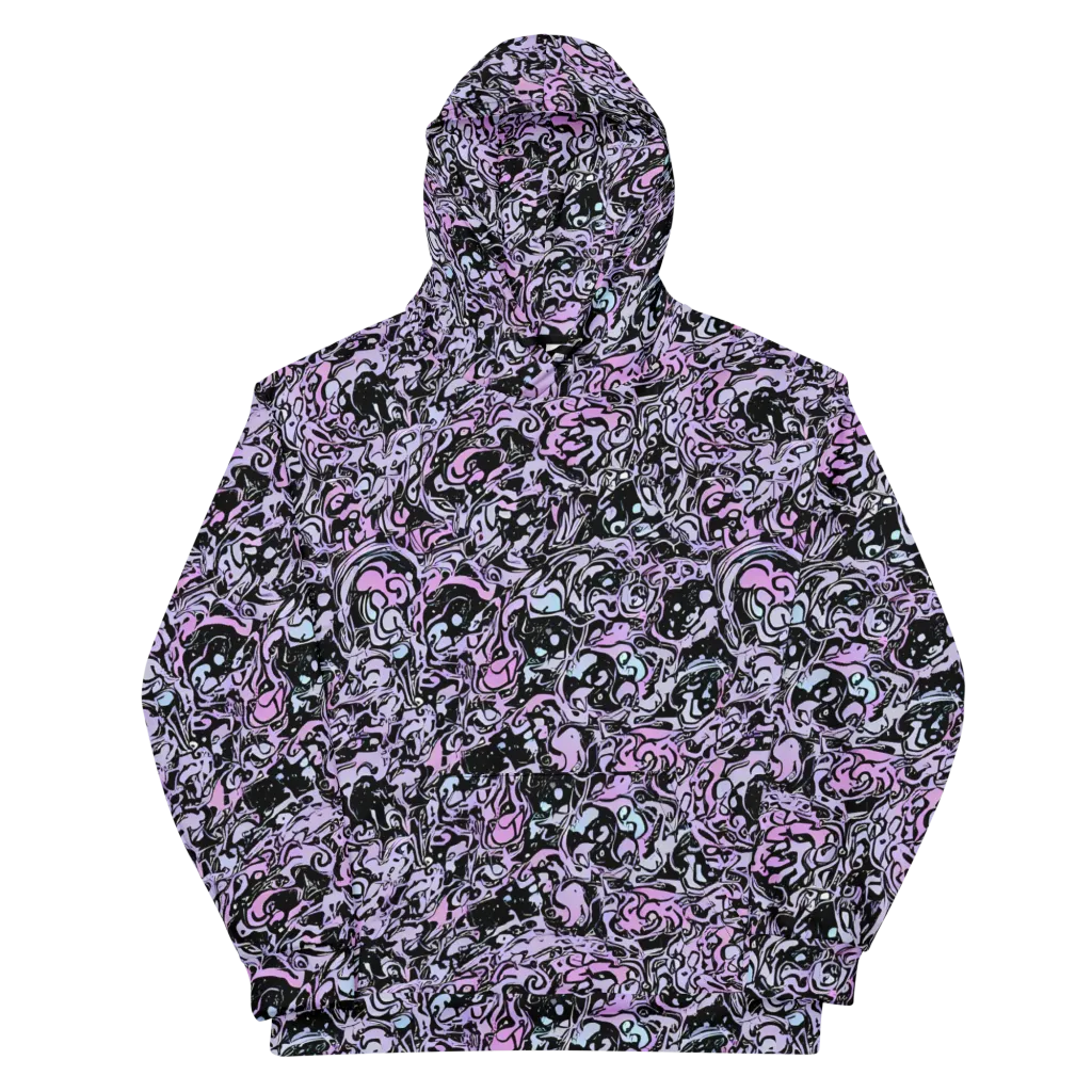 Ultraviolet Riddle on Cotton Hoodie — Front