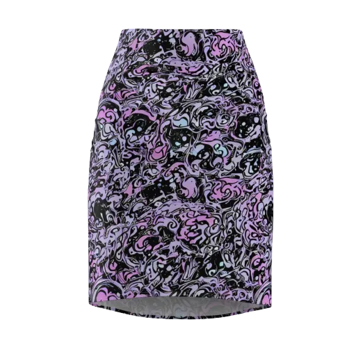 Ultraviolet Riddle on a Pencil Skirt