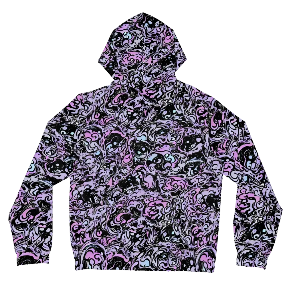 Ultraviolet Riddle on Women's Full-Zip Hoodie — Back