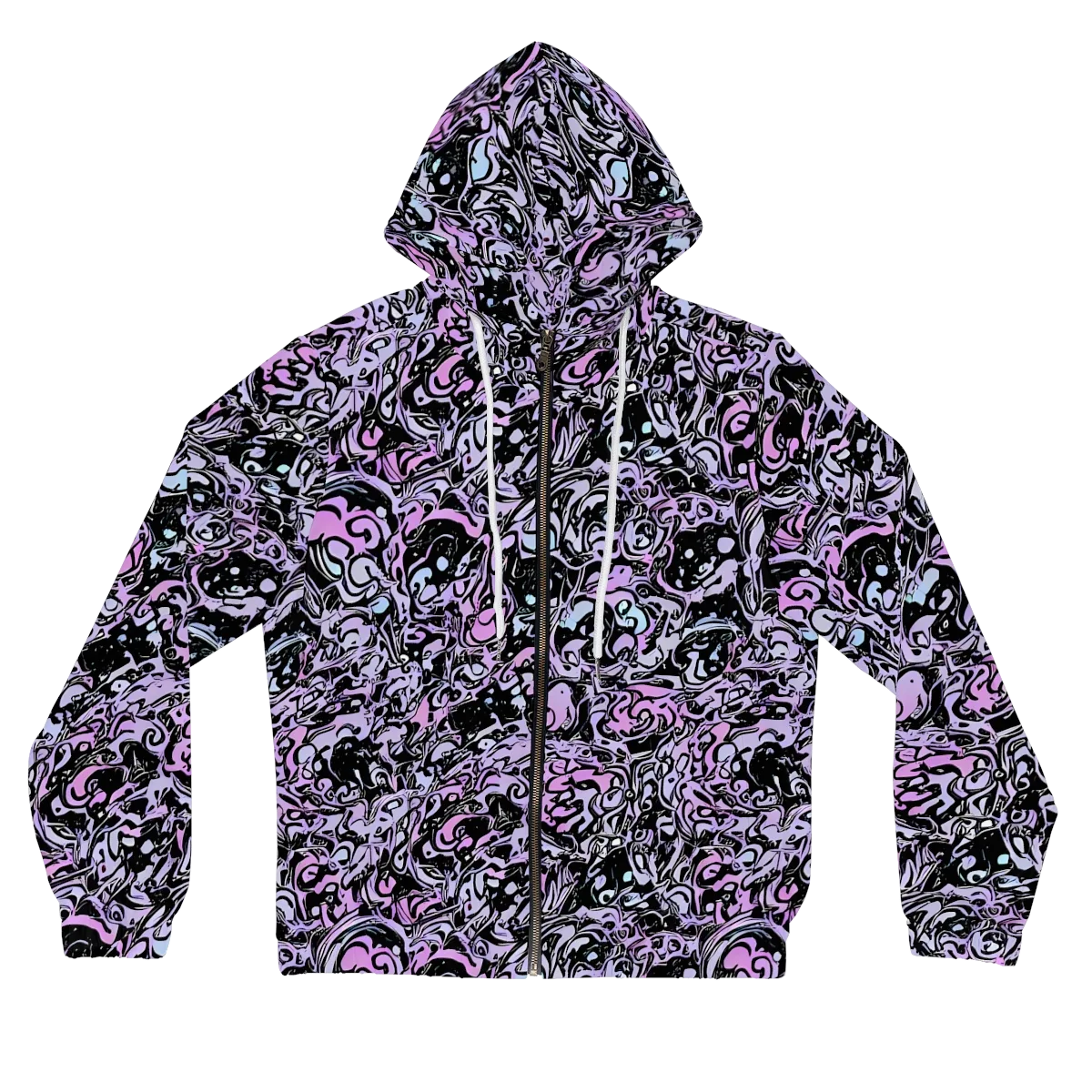 Ultraviolet Riddle on Women's Full-Zip Hoodie — Front