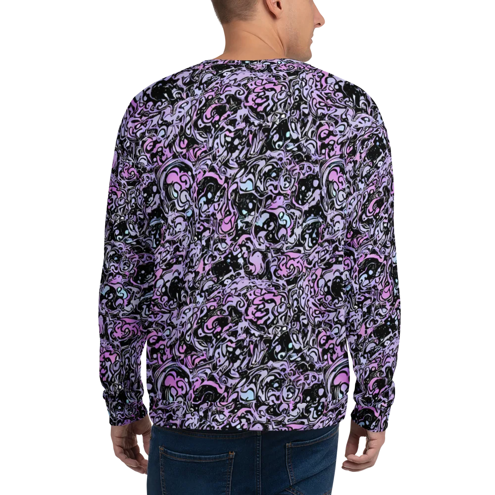 Ultraviolet Riddle on Sweatshirt — Back