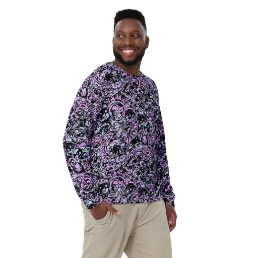 Ultraviolet Riddle on a Sweatshirt