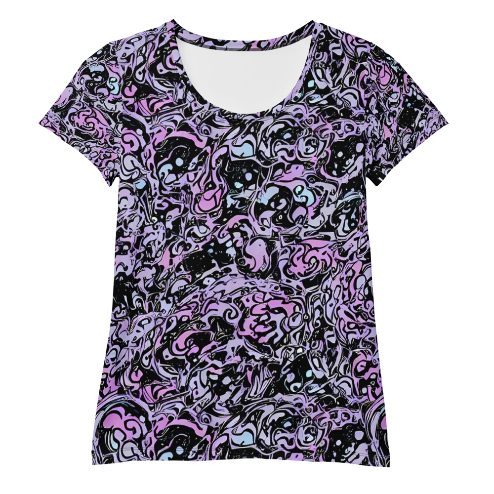 Ultraviolet Riddle on Women's Athletic T-Shirt — Front
