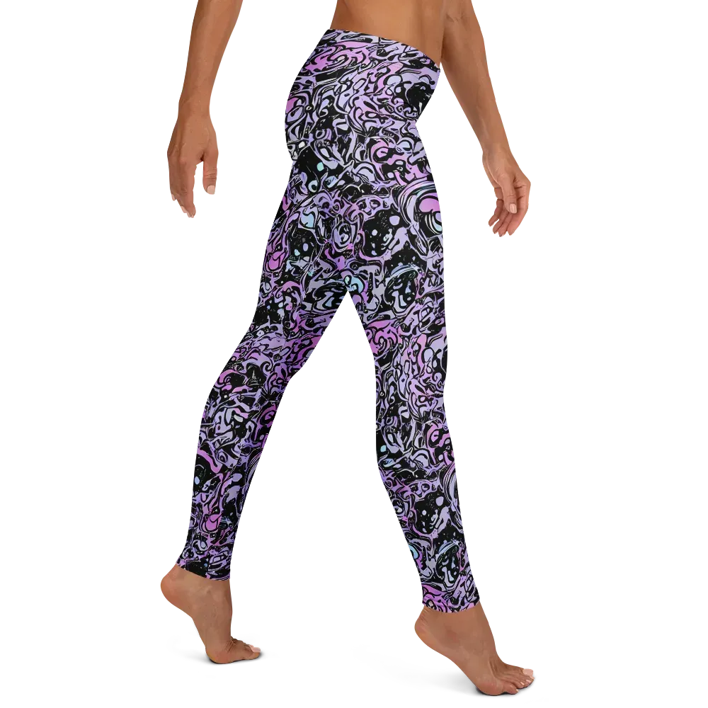Ultraviolet Riddle on Leggings — Right