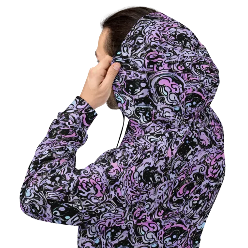 Ultraviolet Riddle on a Hoodie