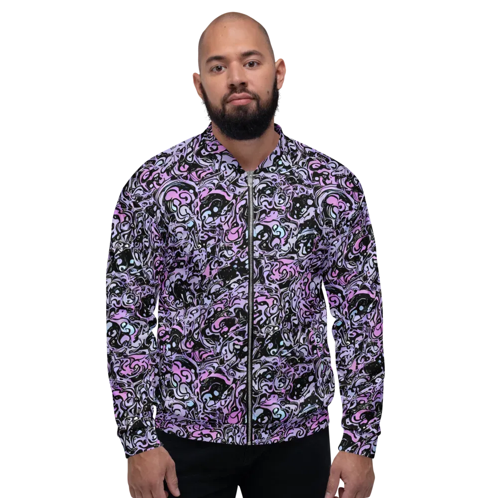 Ultraviolet Riddle on Bomber Jacket — Front