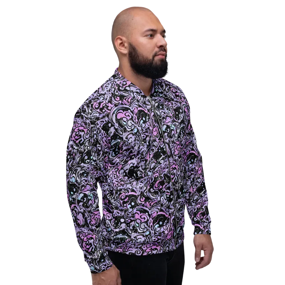 Ultraviolet Riddle on Bomber Jacket — Right