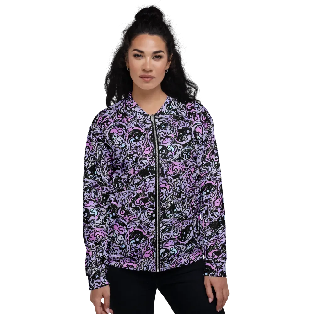 Ultraviolet Riddle on Bomber Jacket — Front