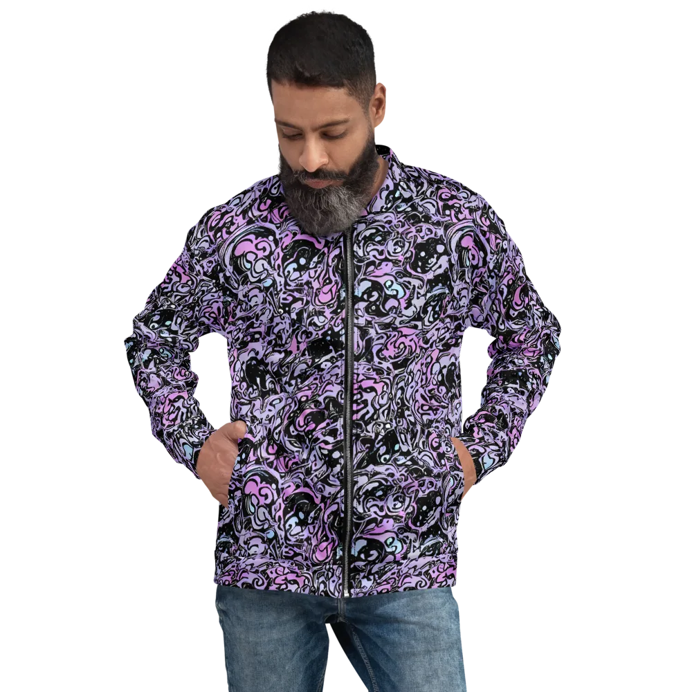 Ultraviolet Riddle on Bomber Jacket — Front
