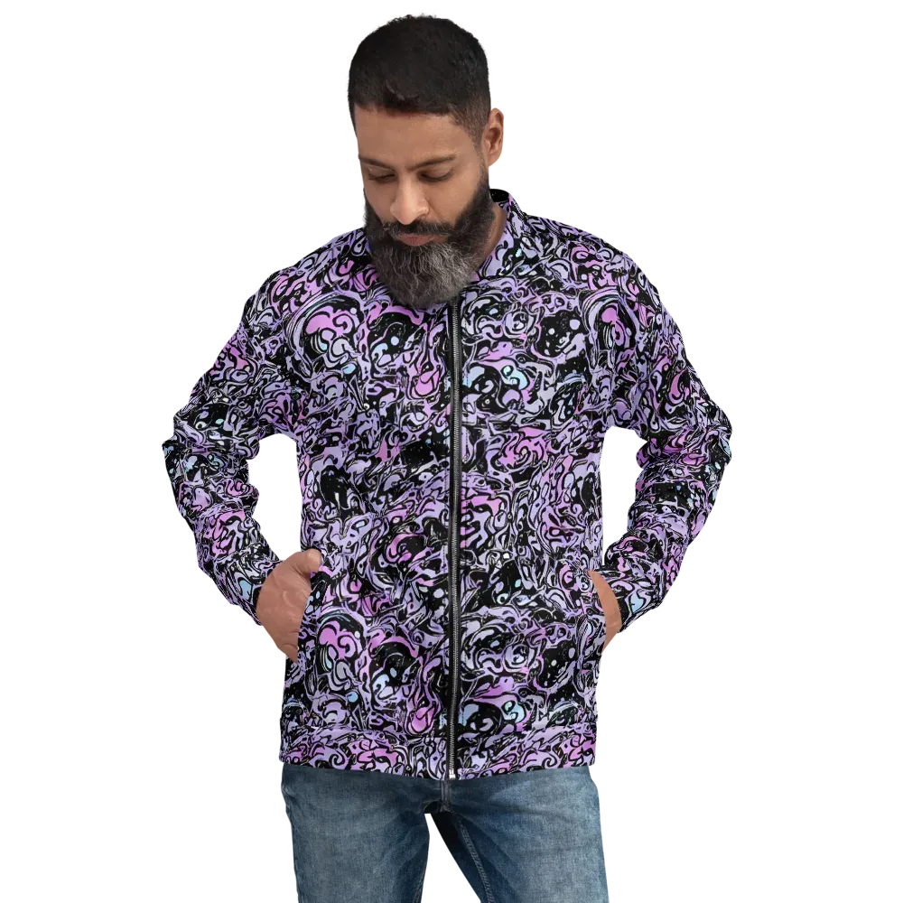 Ultraviolet Riddle on Bomber Jacket — Front